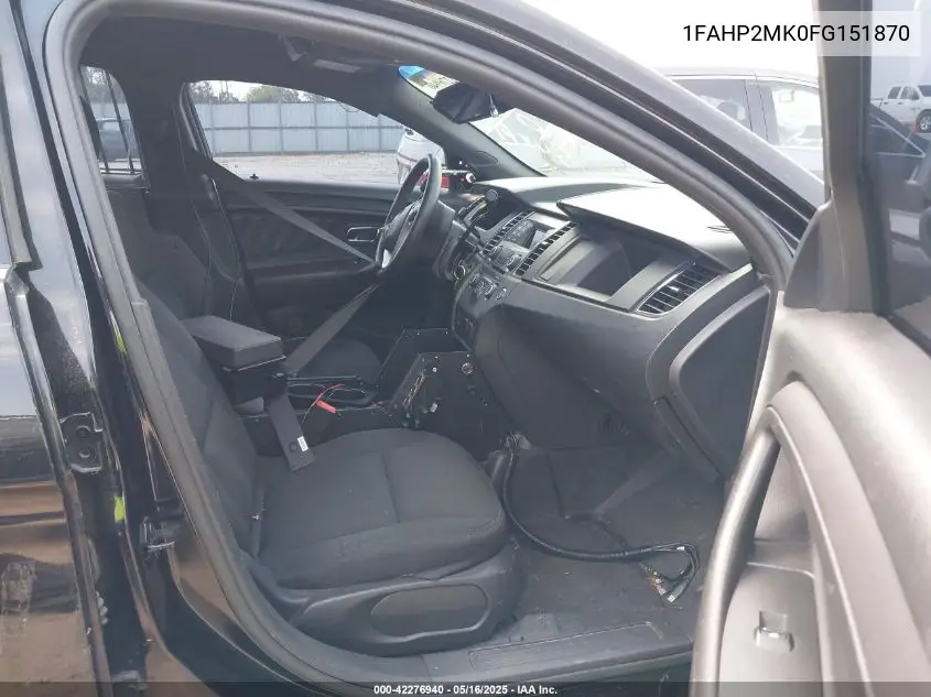 2015 Ford Police Interceptor VIN: 1FAHP2MK0FG151870 Lot: 42276940