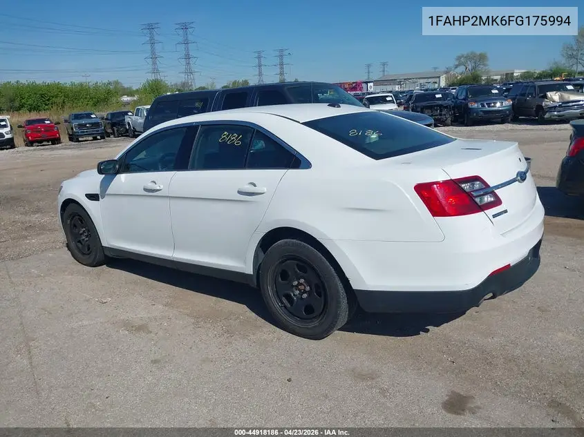 2015 Ford Police Interceptor VIN: 1FAHP2MK6FG175994 Lot: 44918186
