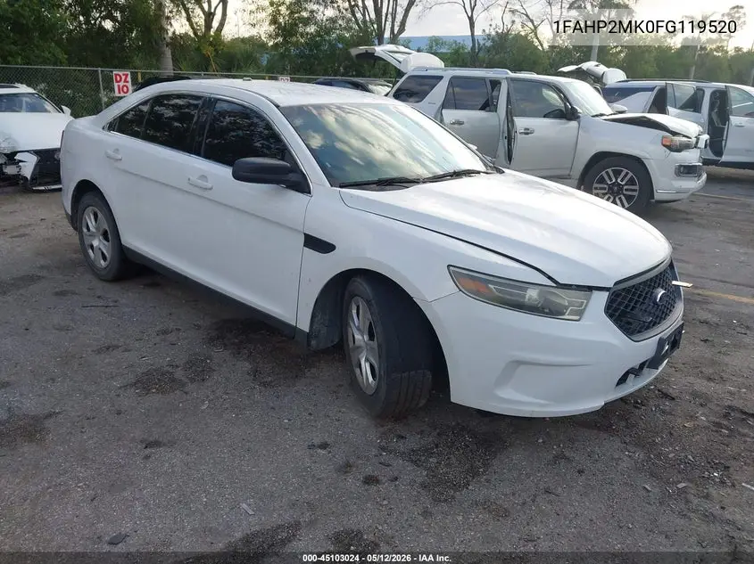 2015 Ford Police Interceptor VIN: 1FAHP2MK0FG119520 Lot: 45103024