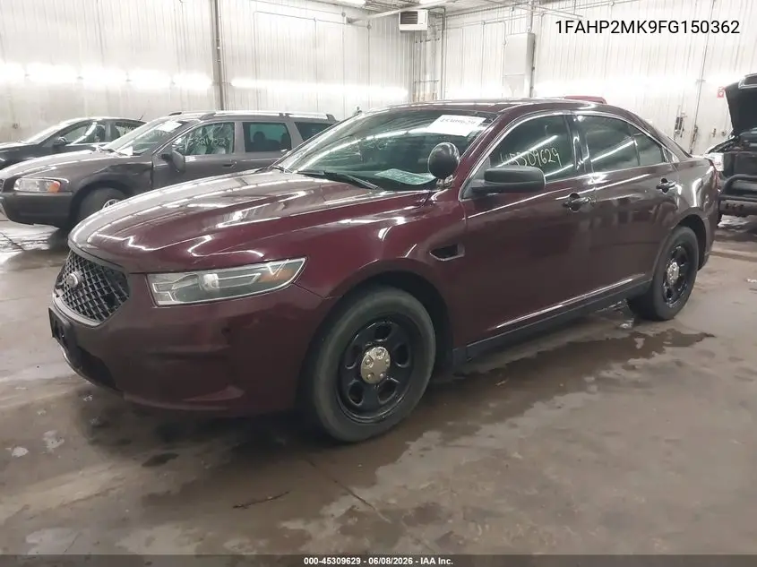 2015 Ford Police Interceptor VIN: 1FAHP2MK9FG150362 Lot: 45309629