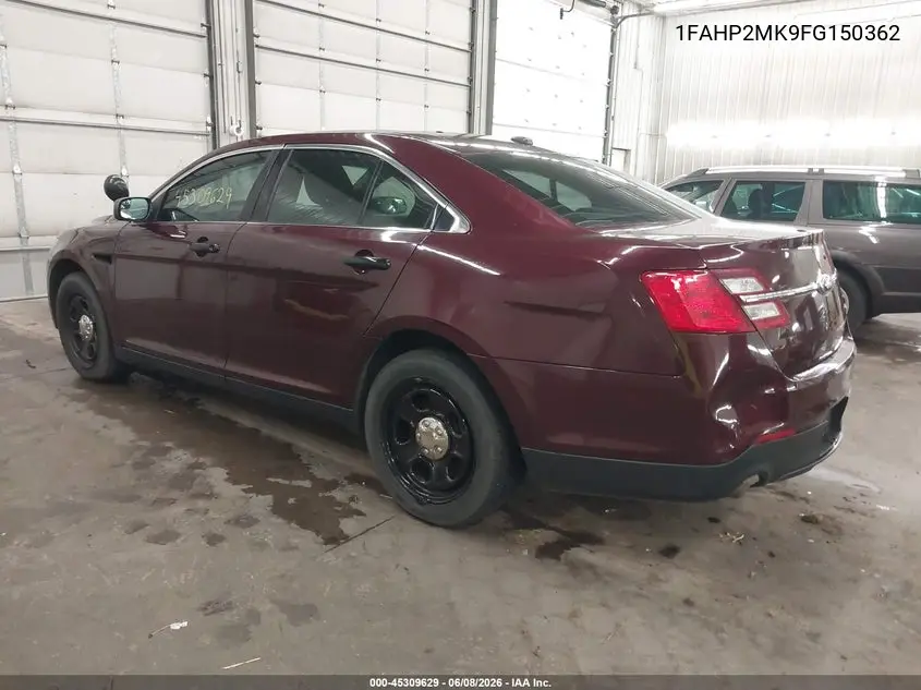 2015 Ford Police Interceptor VIN: 1FAHP2MK9FG150362 Lot: 45309629