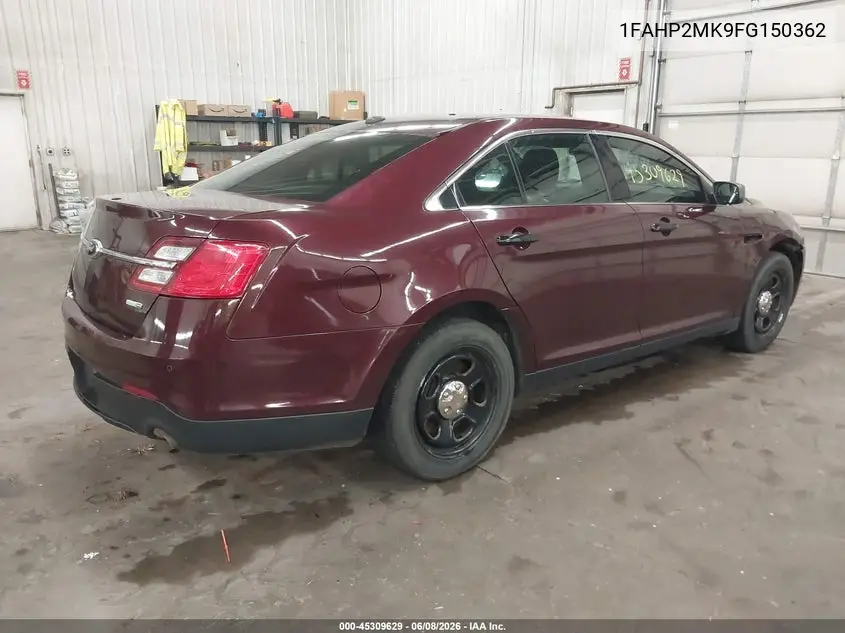 2015 Ford Police Interceptor VIN: 1FAHP2MK9FG150362 Lot: 45309629