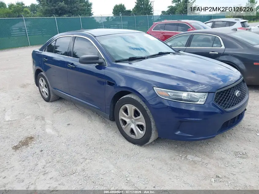 2015 Ford Police Interceptor VIN: 1FAHP2MK2FG126226 Lot: 45568611