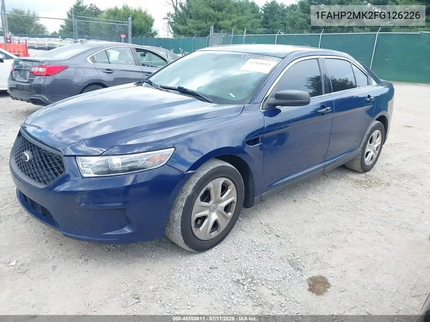 2015 Ford Police Interceptor VIN: 1FAHP2MK2FG126226 Lot: 45568611