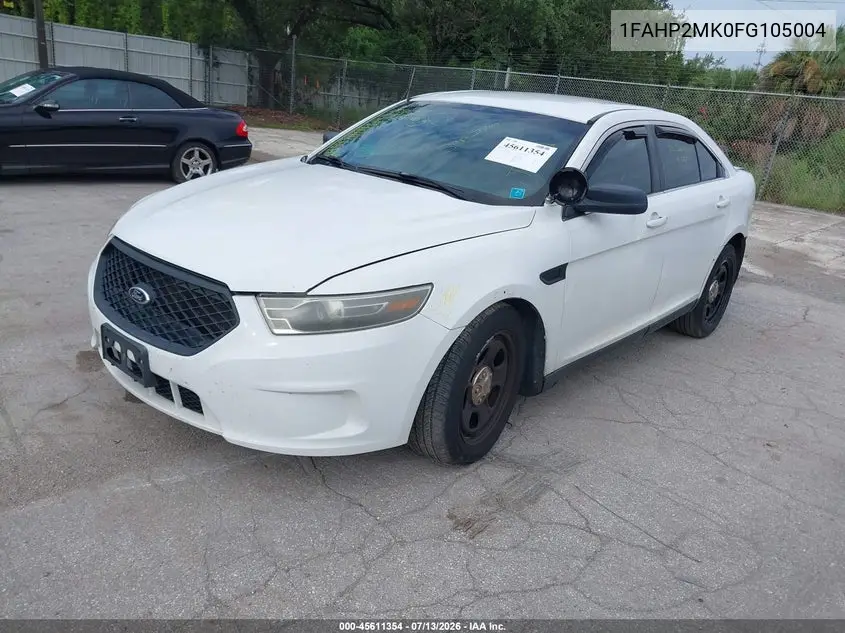 2015 Ford Police Interceptor VIN: 1FAHP2MK0FG105004 Lot: 45611354