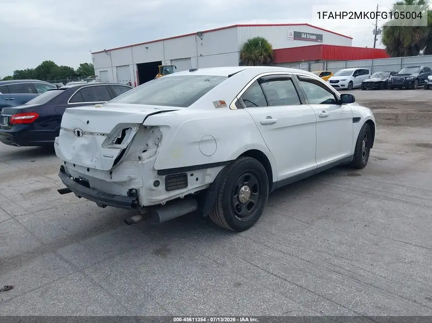 2015 Ford Police Interceptor VIN: 1FAHP2MK0FG105004 Lot: 45611354