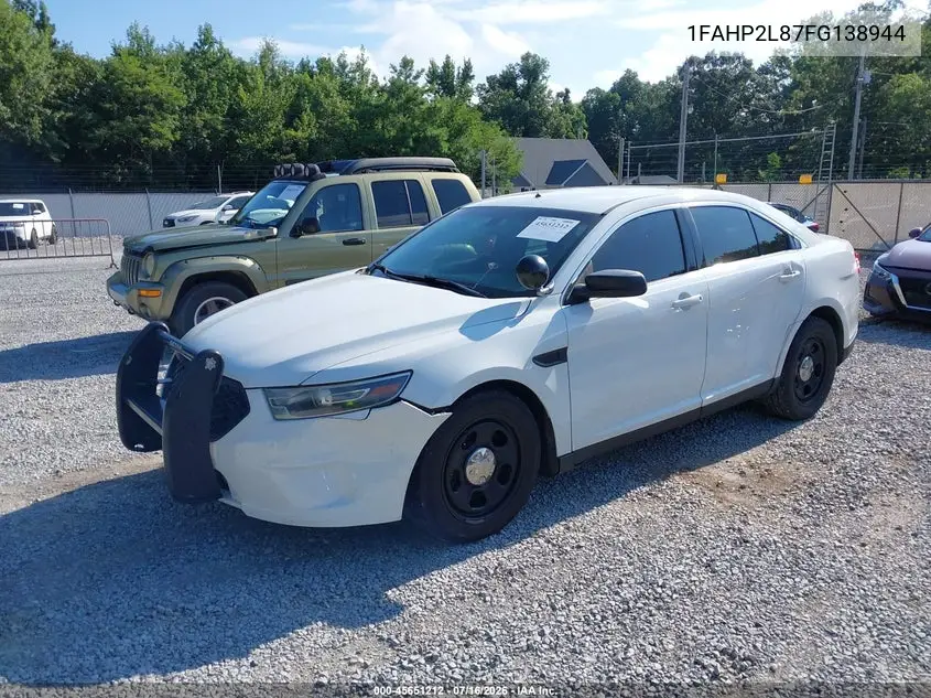 2015 Ford Police Interceptor VIN: 1FAHP2L87FG138944 Lot: 45651212