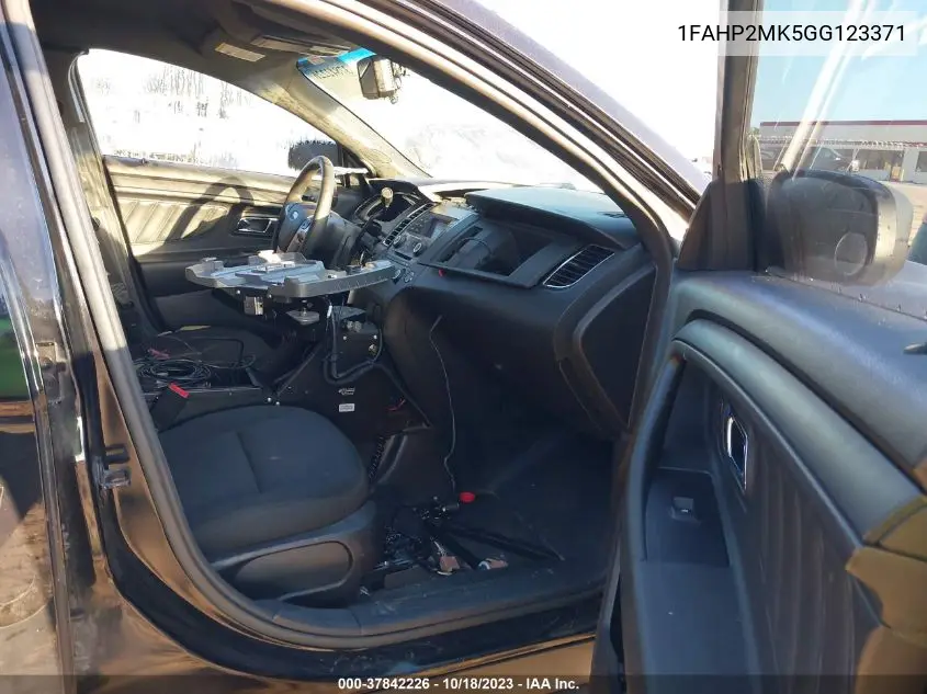 2016 Ford Police Interceptor VIN: 1FAHP2MK5GG123371 Lot: 37842226