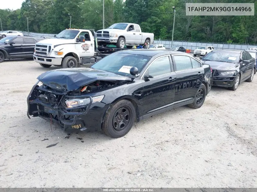 2016 Ford Police Interceptor VIN: 1FAHP2MK9GG144966 Lot: 42276941