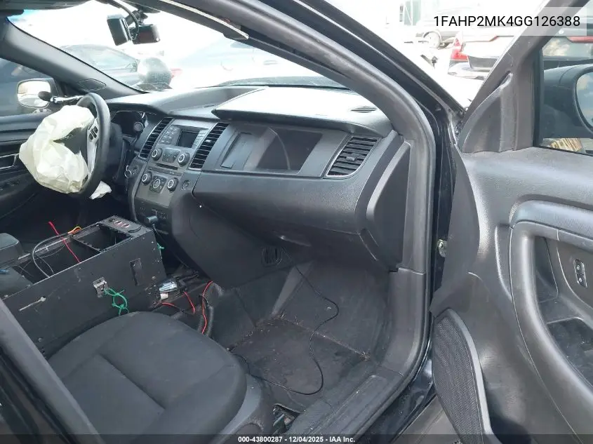 2016 Ford Police Interceptor VIN: 1FAHP2MK4GG126388 Lot: 43800287
