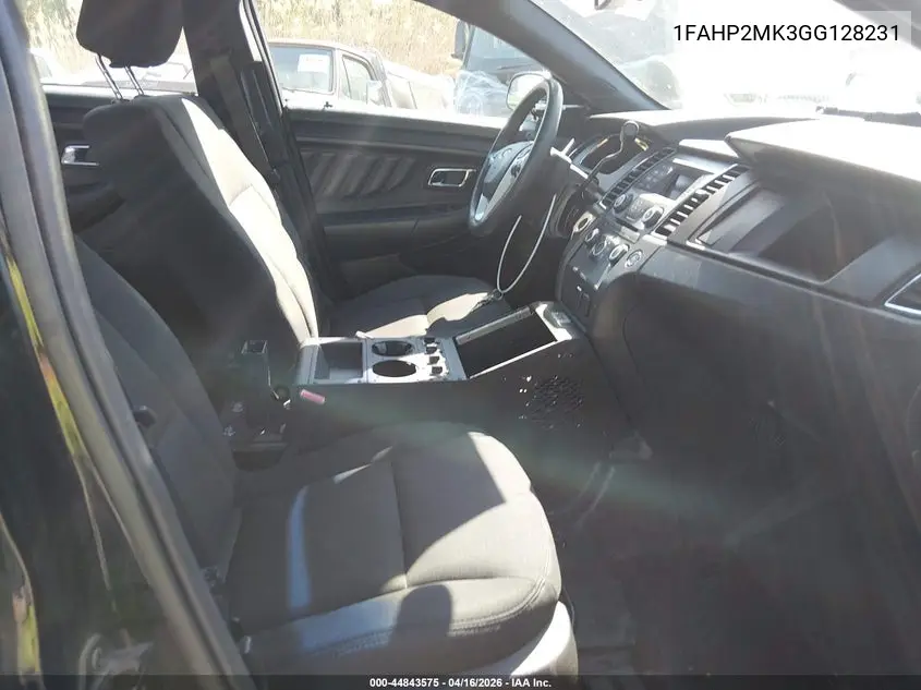 2016 Ford Police Interceptor VIN: 1FAHP2MK3GG128231 Lot: 44843575