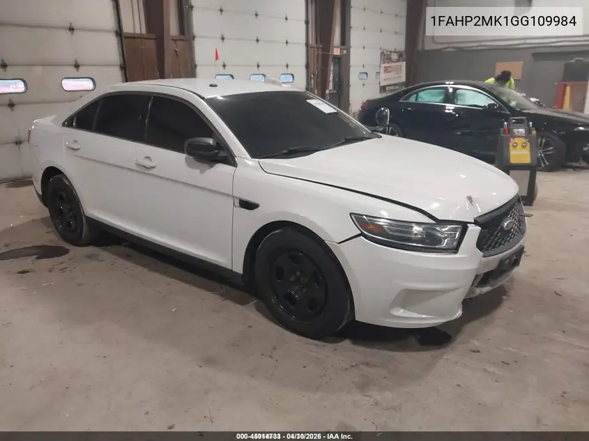 2016 Ford Police Interceptor VIN: 1FAHP2MK1GG109984 Lot: 45014733