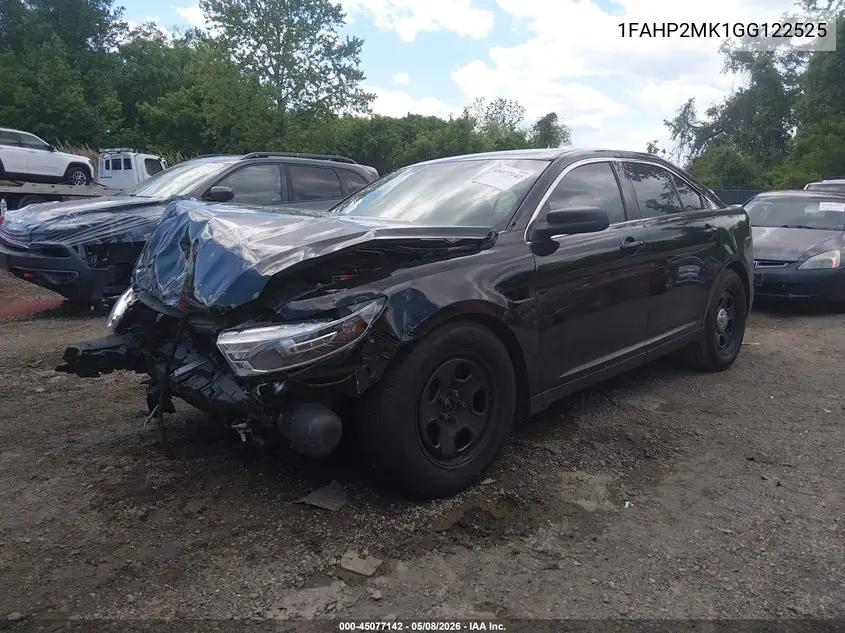 2016 Ford Police Interceptor VIN: 1FAHP2MK1GG122525 Lot: 45077142