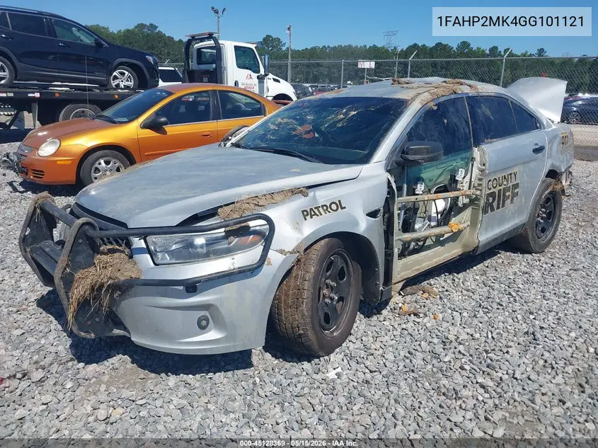 2016 Ford Police Interceptor VIN: 1FAHP2MK4GG101121 Lot: 45128369