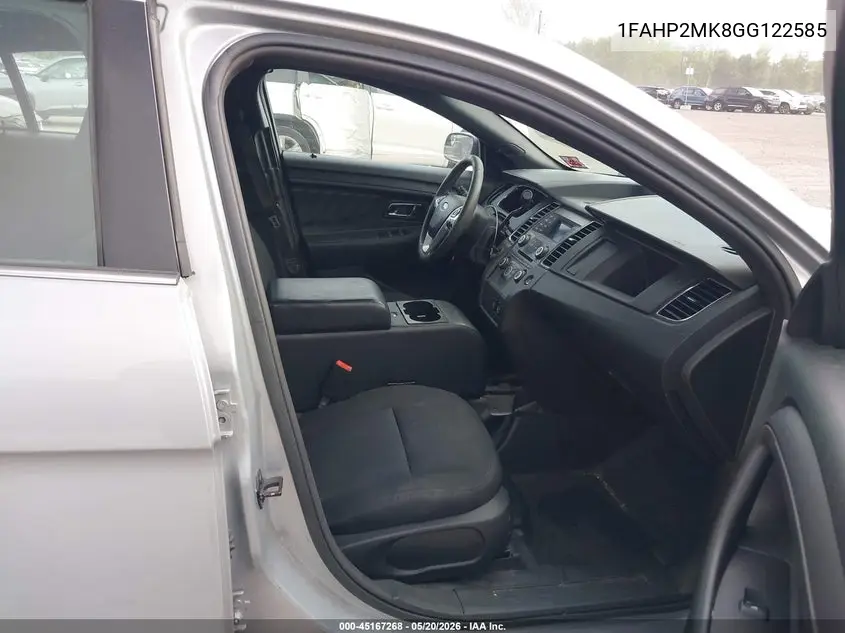 2016 Ford Police Interceptor VIN: 1FAHP2MK8GG122585 Lot: 45167268