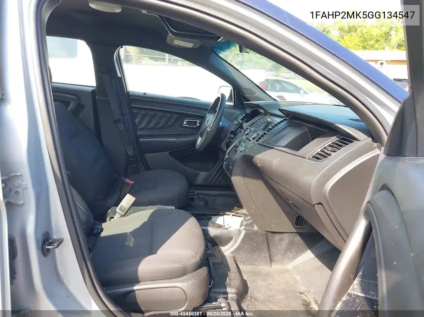 2016 Ford Police Interceptor VIN: 1FAHP2MK5GG134547 Lot: 45458381