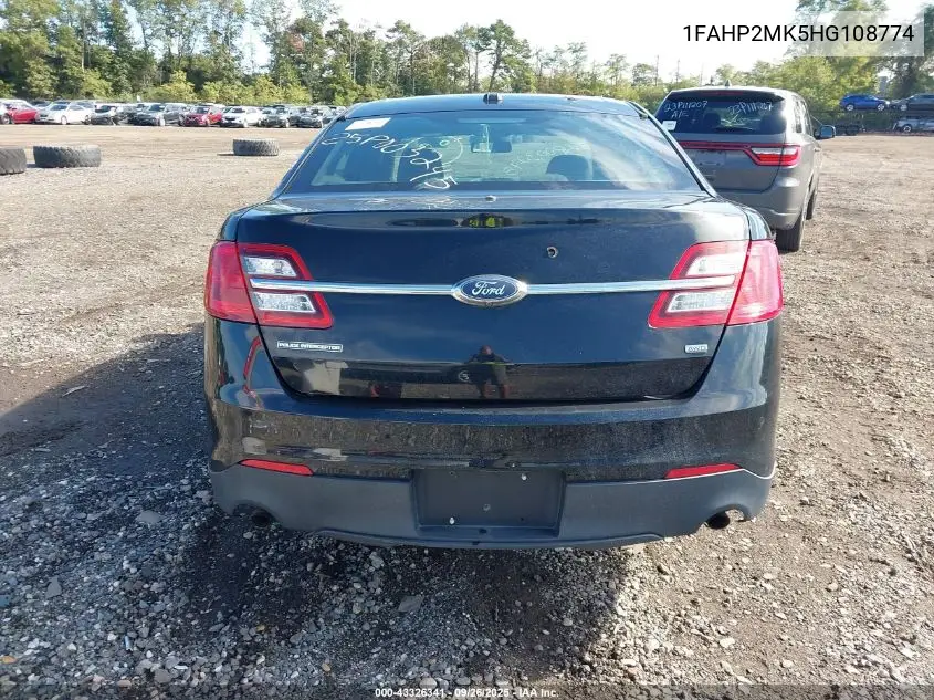 2017 Ford Police Interceptor VIN: 1FAHP2MK5HG108774 Lot: 43326341