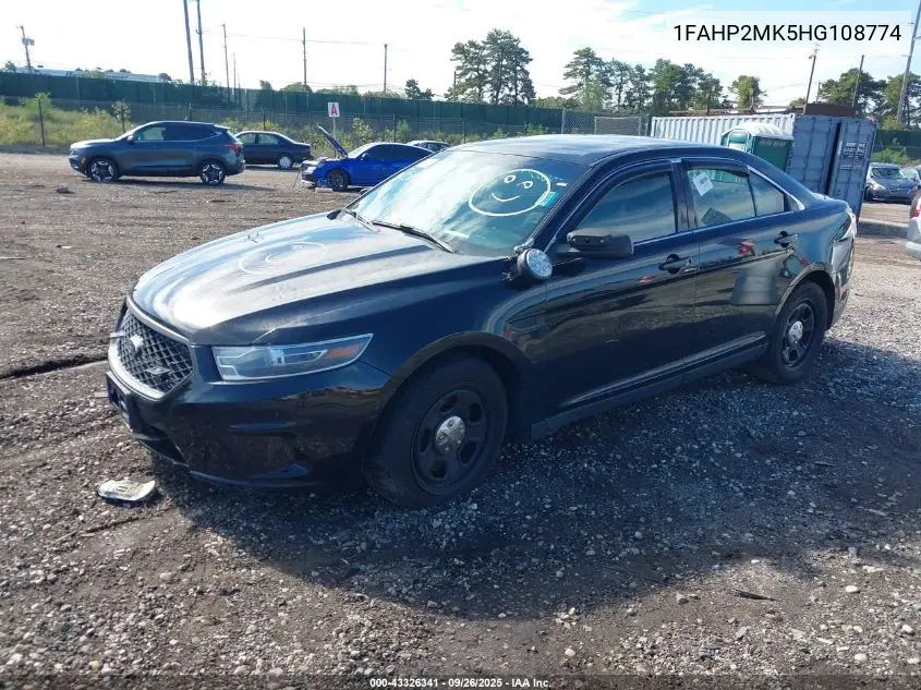 2017 Ford Police Interceptor VIN: 1FAHP2MK5HG108774 Lot: 43326341