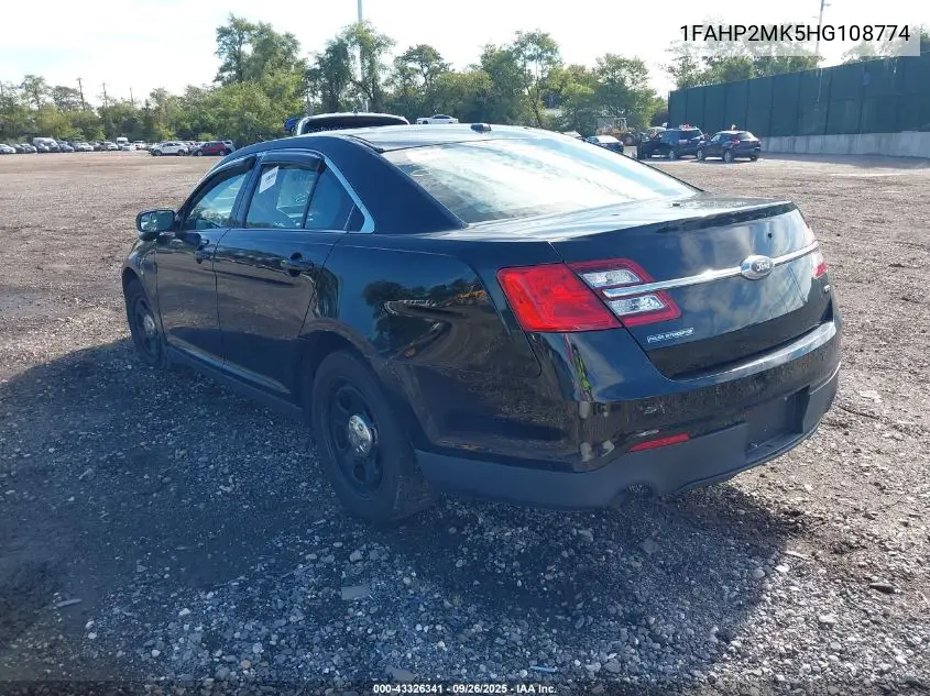2017 Ford Police Interceptor VIN: 1FAHP2MK5HG108774 Lot: 43326341