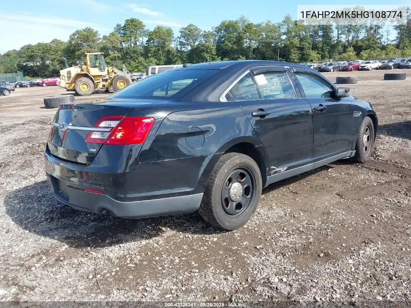 2017 Ford Police Interceptor VIN: 1FAHP2MK5HG108774 Lot: 43326341