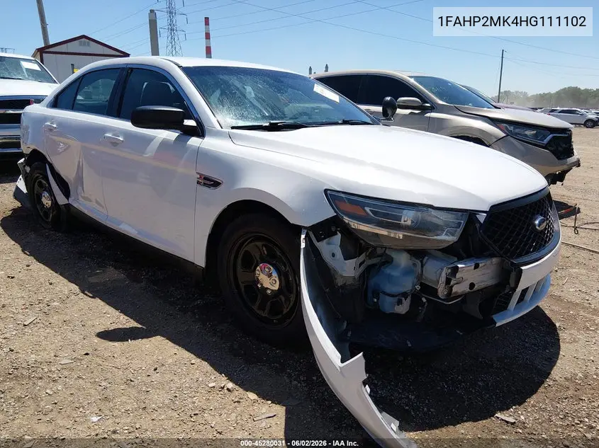 2017 Ford Police Interceptor VIN: 1FAHP2MK4HG111102 Lot: 45280031