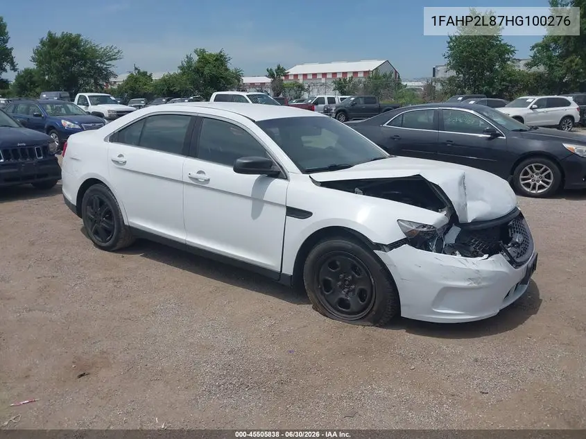 2017 Ford Police Interceptor VIN: 1FAHP2L87HG100276 Lot: 45505838