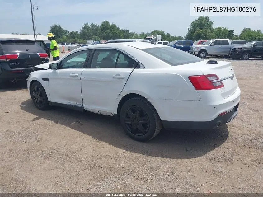 2017 Ford Police Interceptor VIN: 1FAHP2L87HG100276 Lot: 45505838