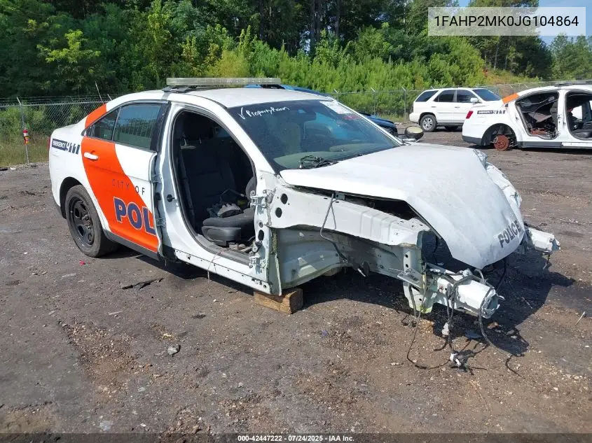 2018 Ford Police Interceptor VIN: 1FAHP2MK0JG104864 Lot: 42447222