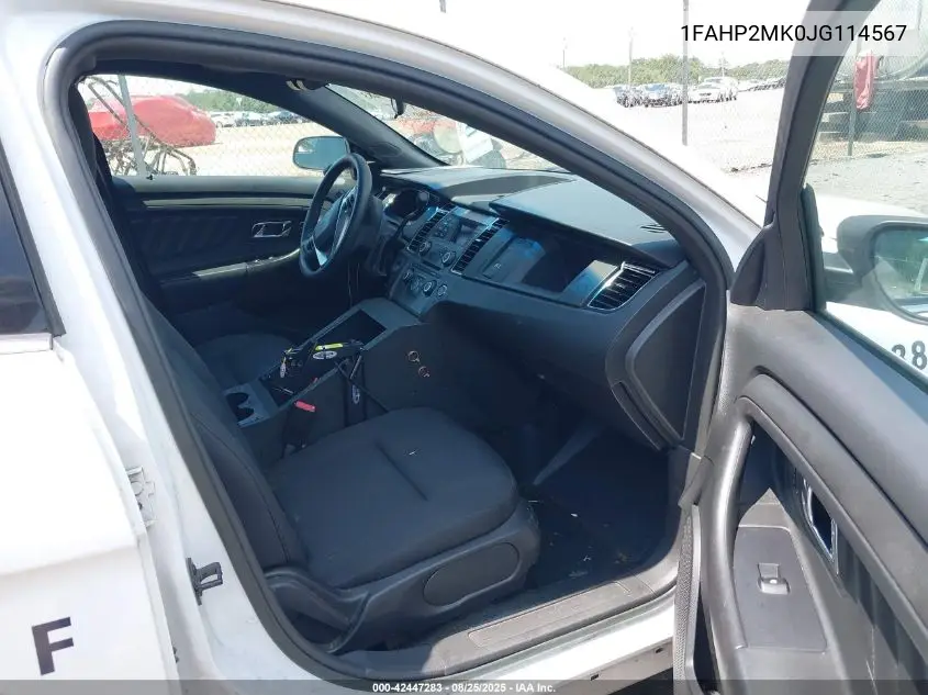 2018 Ford Police Interceptor VIN: 1FAHP2MK0JG114567 Lot: 42447283