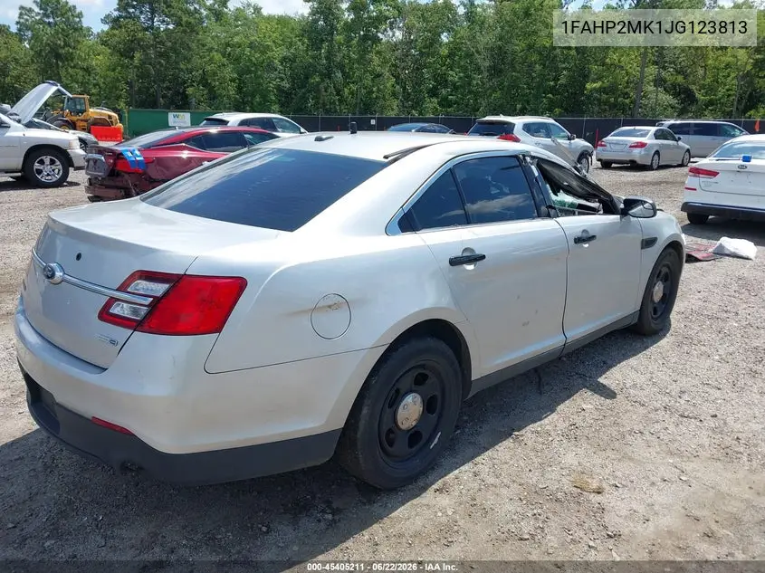2018 Ford Police Interceptor VIN: 1FAHP2MK1JG123813 Lot: 45405211