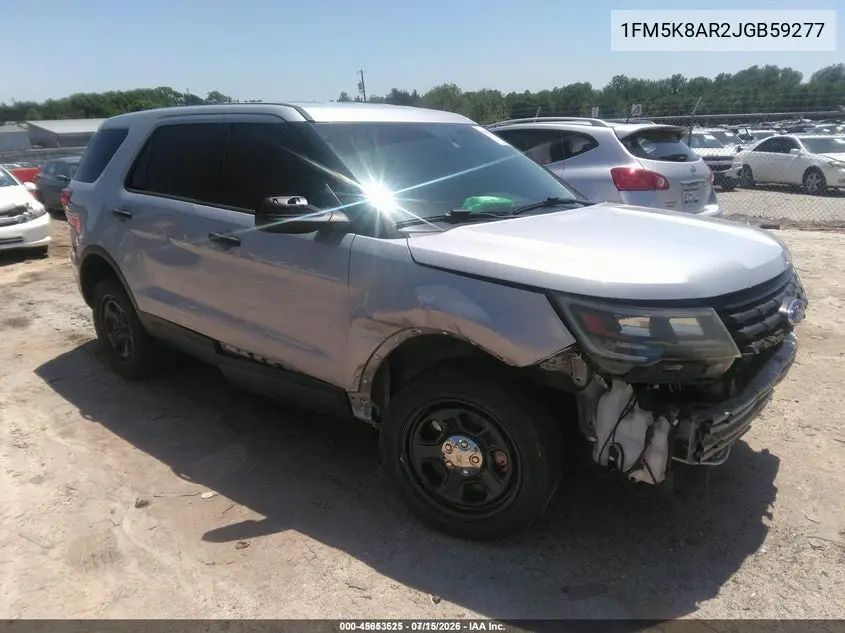 2018 Ford Police Interceptor VIN: 1FM5K8AR2JGB59277 Lot: 45653525