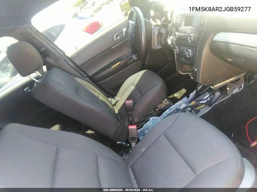 2018 Ford Police Interceptor VIN: 1FM5K8AR2JGB59277 Lot: 45653525
