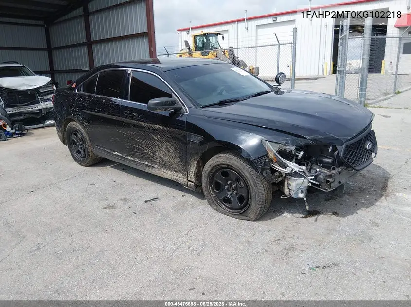 2019 Ford Police Interceptor VIN: 1FAHP2MT0KG102218 Lot: 45476688