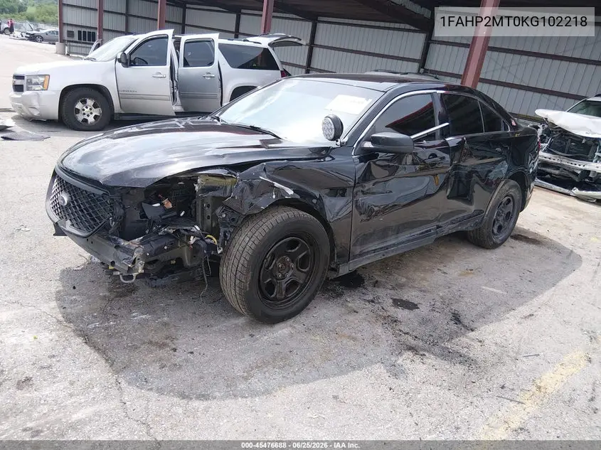 2019 Ford Police Interceptor VIN: 1FAHP2MT0KG102218 Lot: 45476688