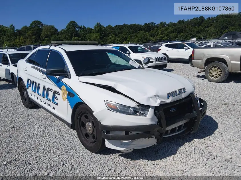 2019 Ford Police Interceptor VIN: 1FAHP2L88KG107860 Lot: 45579456