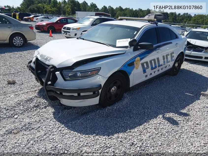 2019 Ford Police Interceptor VIN: 1FAHP2L88KG107860 Lot: 45579456