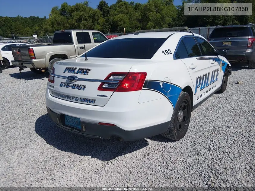 2019 Ford Police Interceptor VIN: 1FAHP2L88KG107860 Lot: 45579456