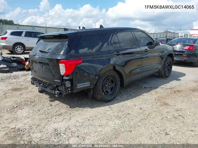 2020 Ford Police Interceptor Utility VIN: 1FM5K8AWXLGC14065 Lot: 37431335