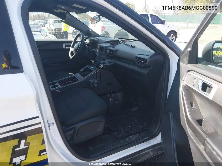 2021 Ford Police Interceptor VIN: 1FM5K8AB6MGC00890 Lot: 44536438