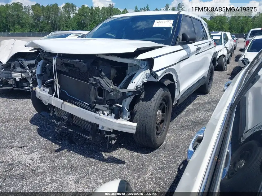 2021 Ford Police Interceptor VIN: 1FM5K8AB5MGA19375 Lot: 45519772