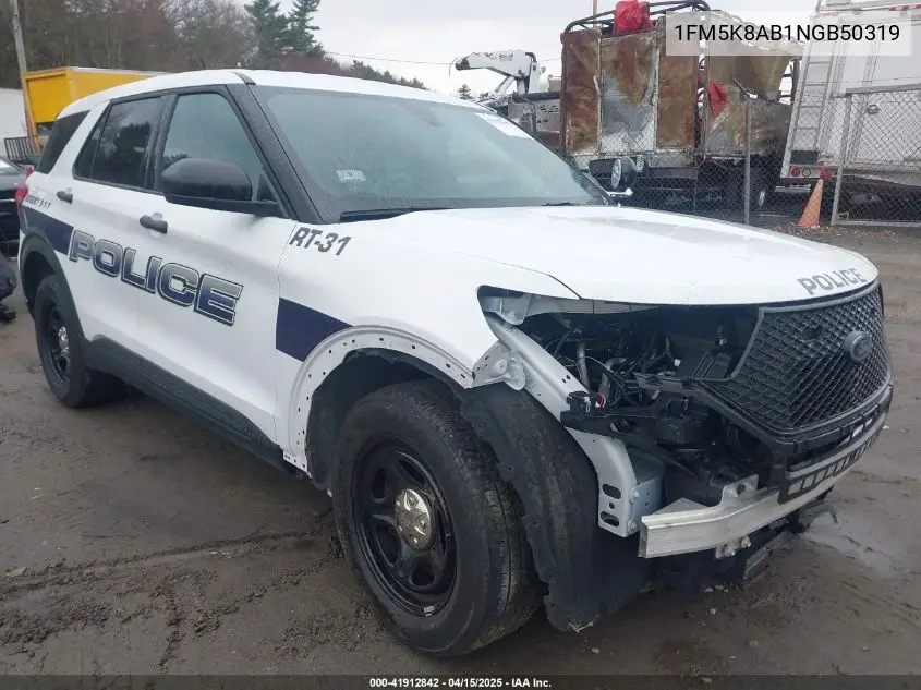 2022 Ford Police Interceptor VIN: 1FM5K8AB1NGB50319 Lot: 41912842