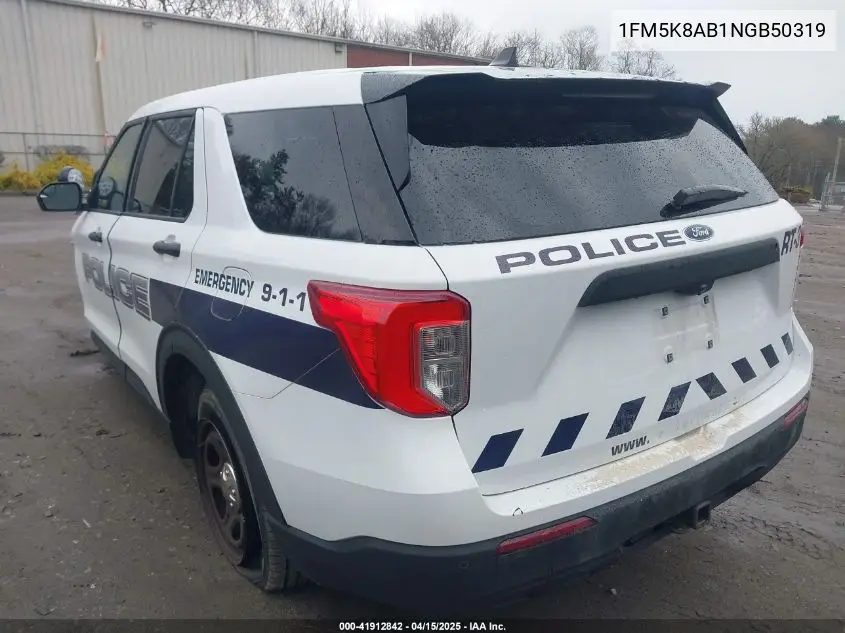 2022 Ford Police Interceptor VIN: 1FM5K8AB1NGB50319 Lot: 41912842