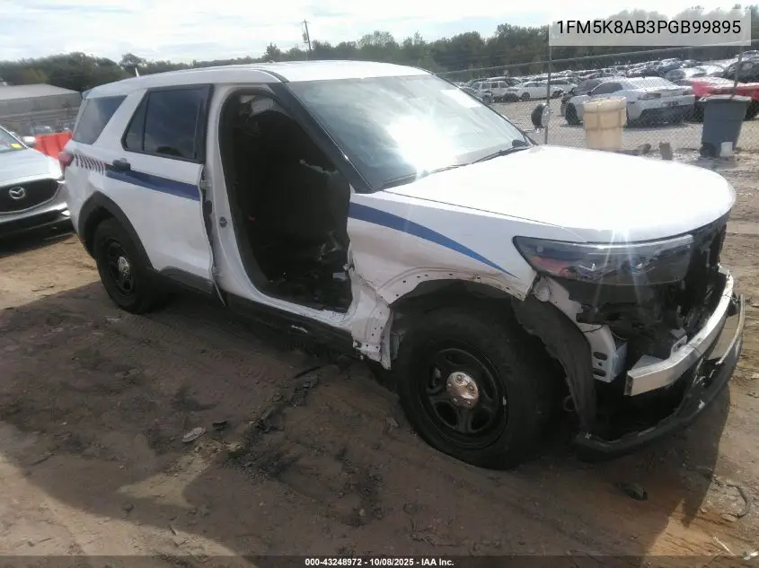 2023 Ford Police Interceptor VIN: 1FM5K8AB3PGB99895 Lot: 43248972