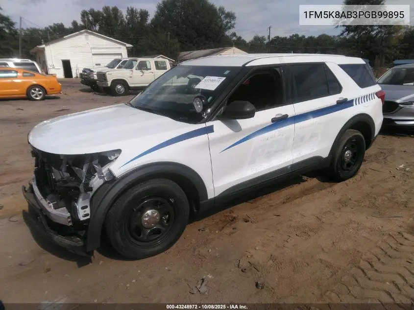 2023 Ford Police Interceptor VIN: 1FM5K8AB3PGB99895 Lot: 43248972