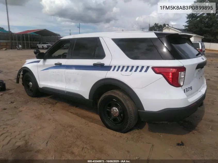 2023 Ford Police Interceptor VIN: 1FM5K8AB3PGB99895 Lot: 43248972