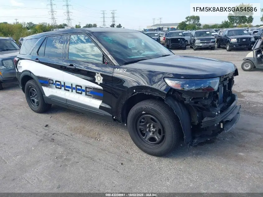 2025 Ford Police Interceptor VIN: 1FM5K8ABXSGA54586 Lot: 43338961