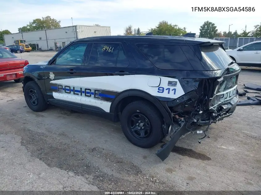2025 Ford Police Interceptor VIN: 1FM5K8ABXSGA54586 Lot: 43338961