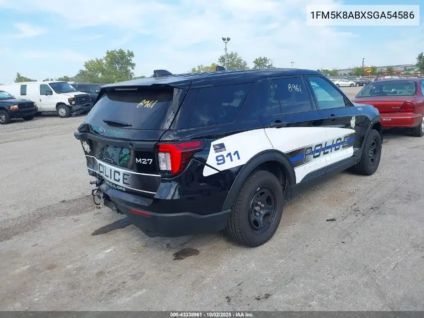2025 Ford Police Interceptor VIN: 1FM5K8ABXSGA54586 Lot: 43338961