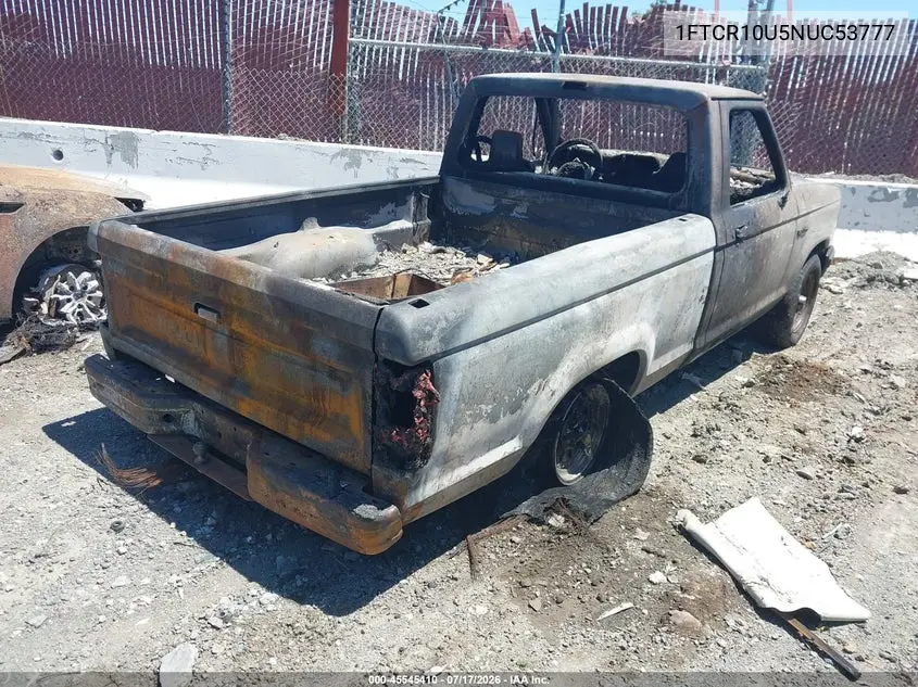 1992 Ford Ranger VIN: 1FTCR10U5NUC53777 Lot: 45545410