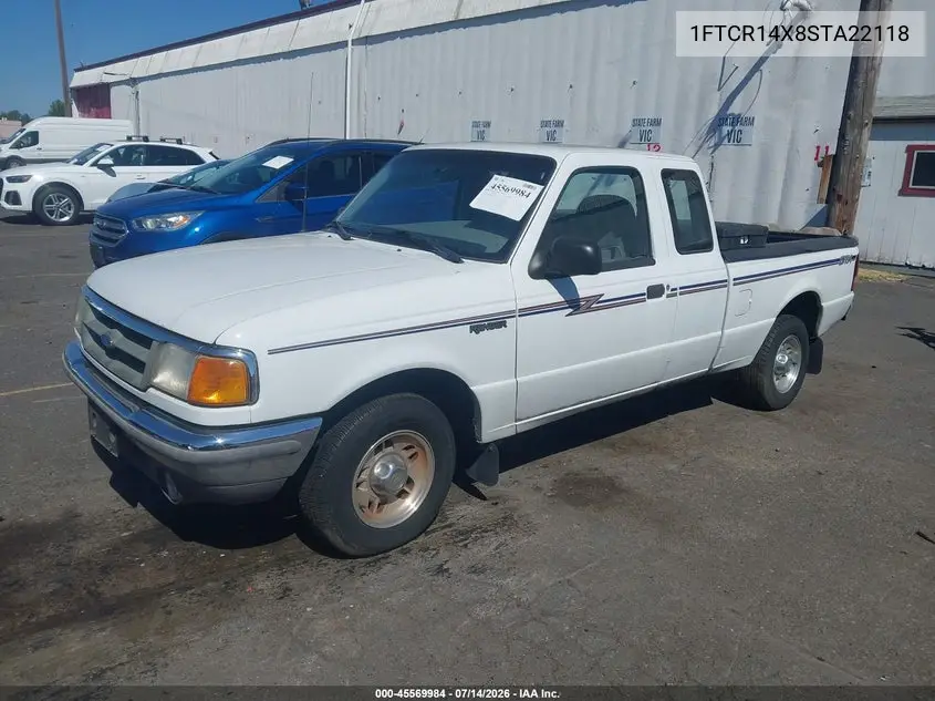 1995 Ford Ranger Super Cab VIN: 1FTCR14X8STA22118 Lot: 45569984
